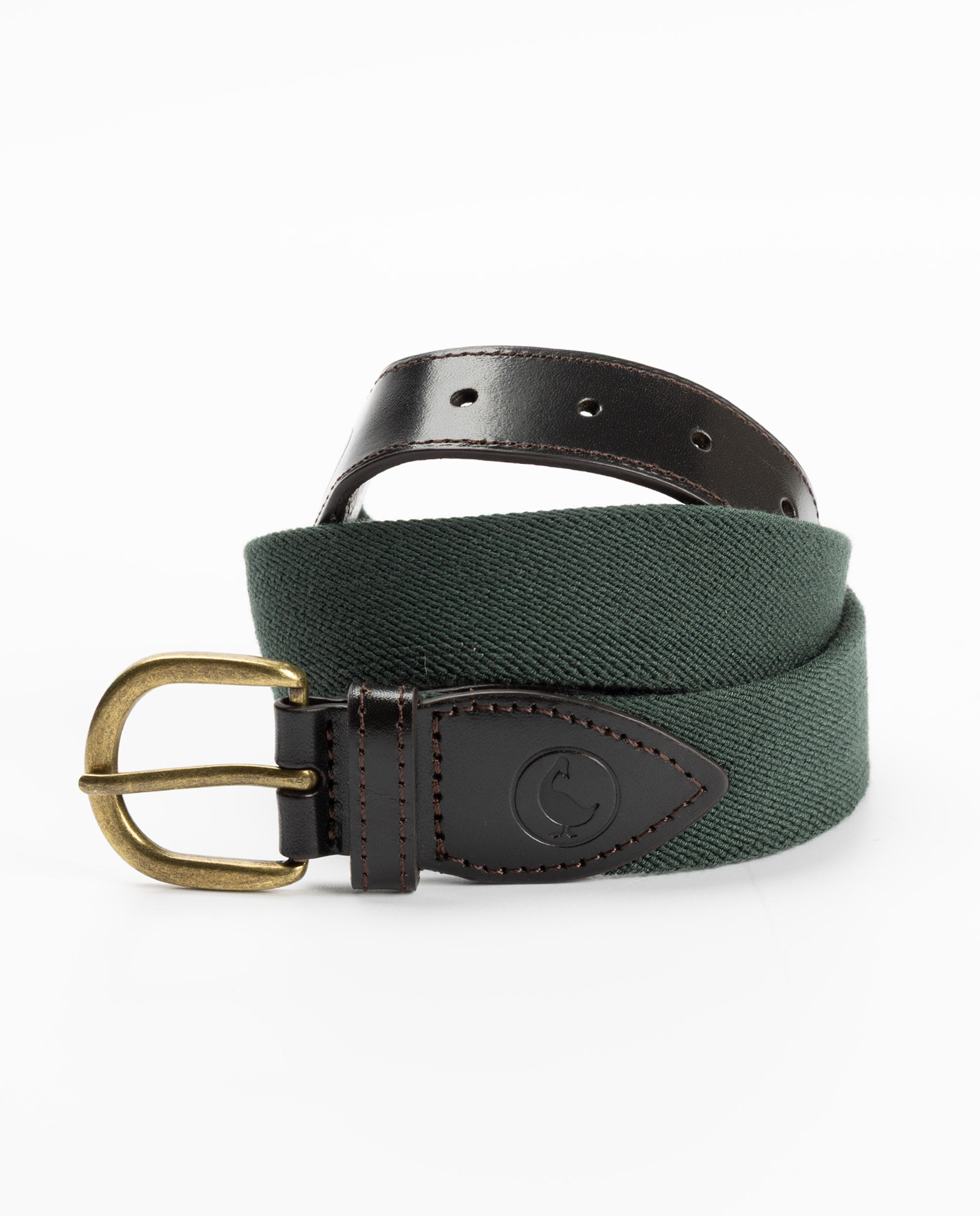Ceinture élastique monochrome kaki