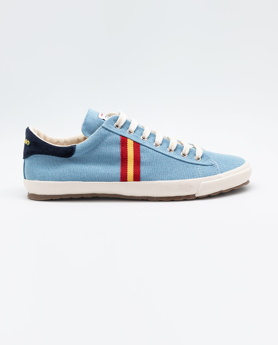 Low Top Canvas Washed Azul RFEF