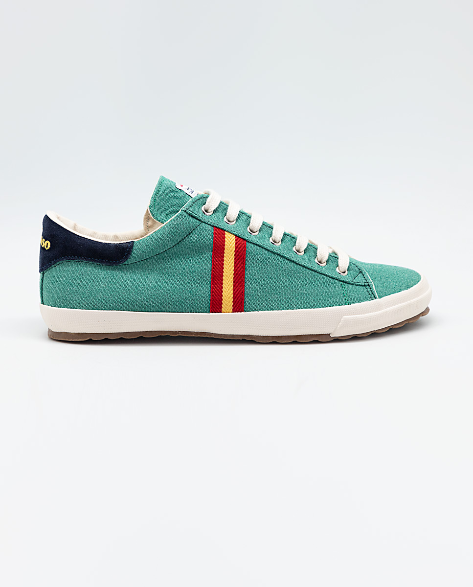 Low Top Canvas Washed Verde RFEF
