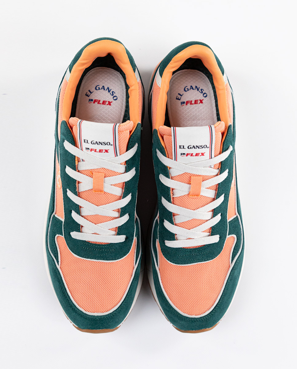 Zapatilla El Ganso & Flex Verde Naranja