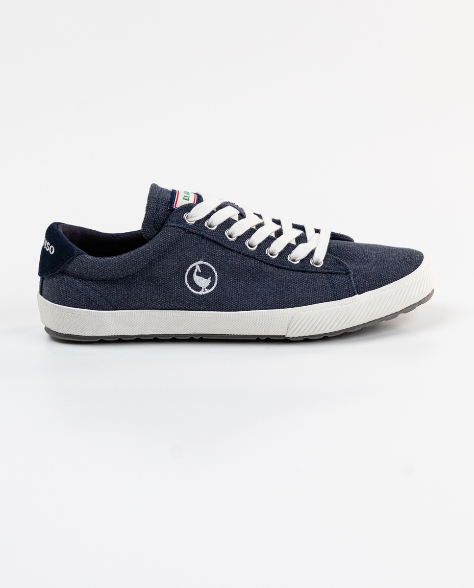 Washed Navy Low Tops