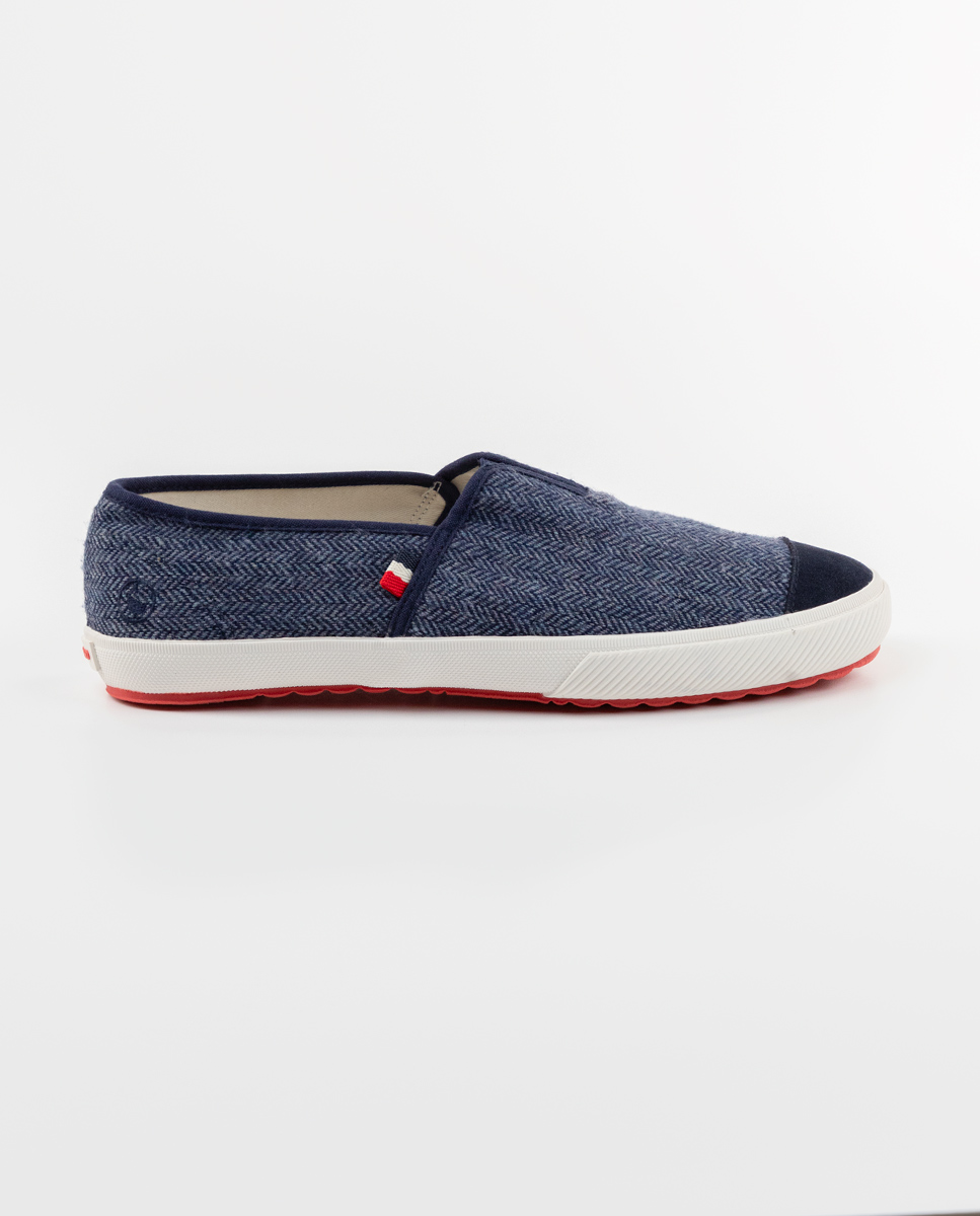 Navy Herringbone Urban Espadrilles