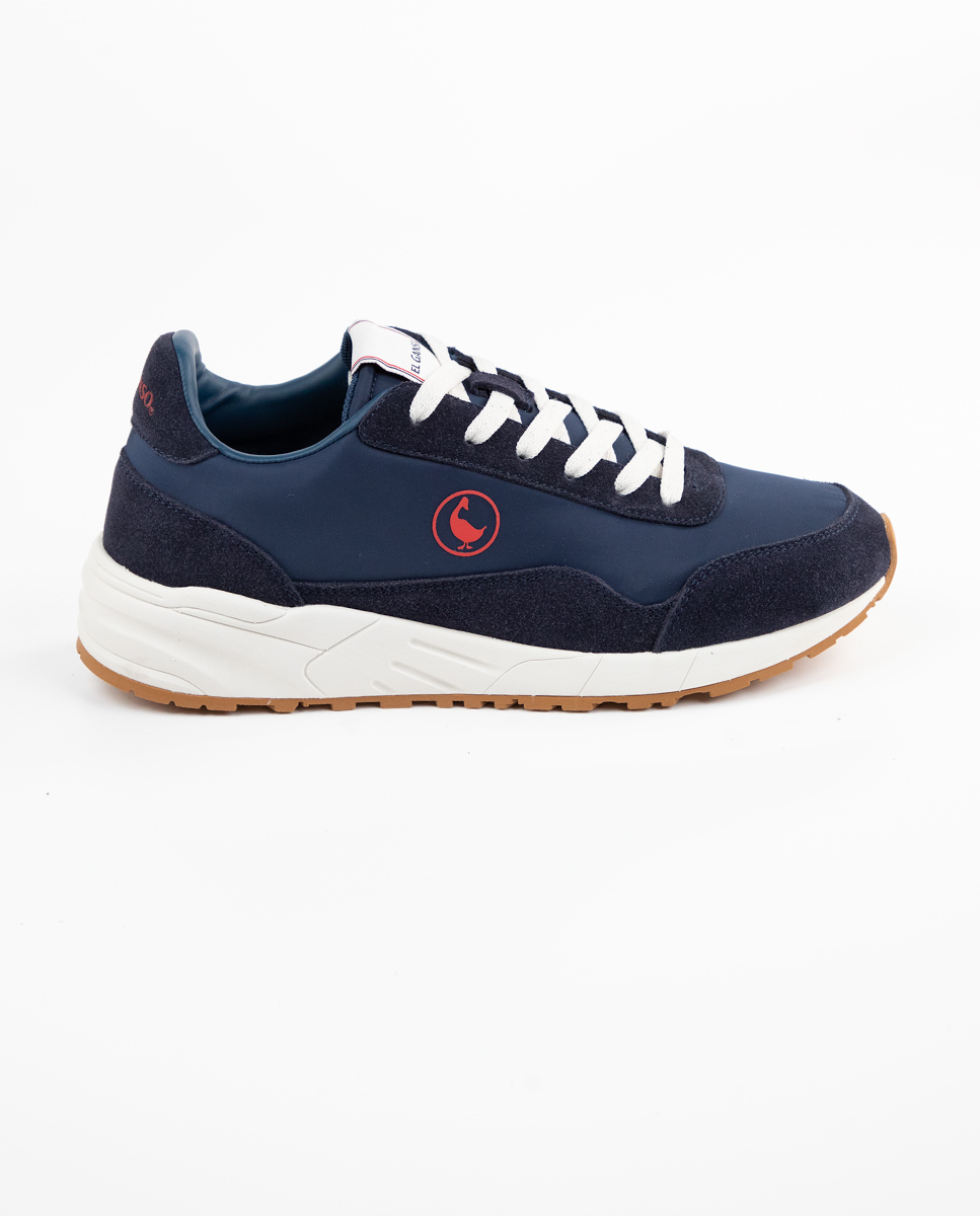 Navy Track Mix Sneakers
