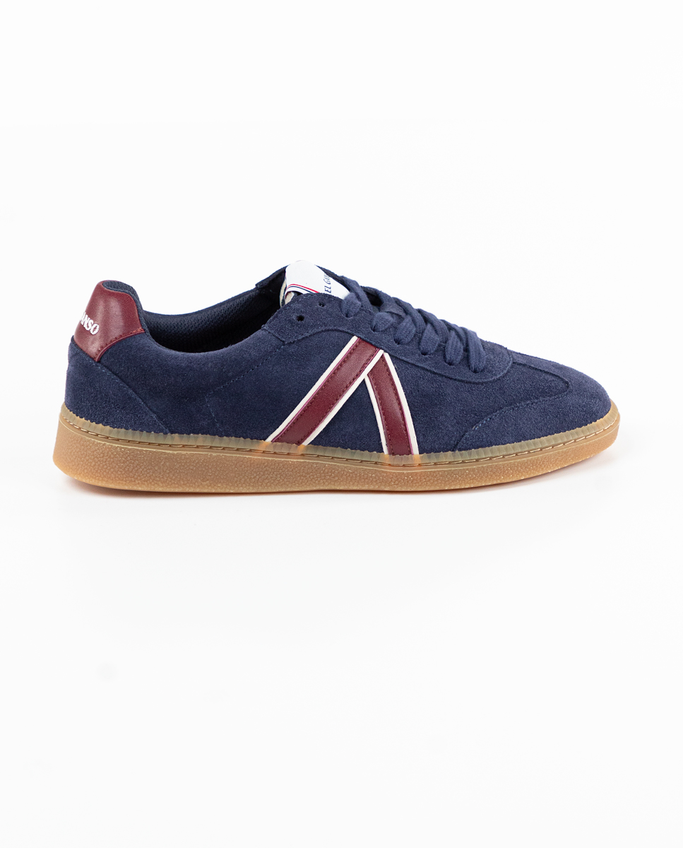 Navy Suede Seventies Sneakers