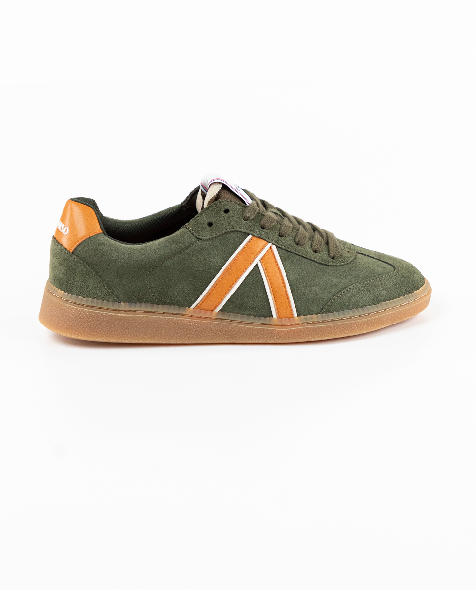 Green Suede Seventies Sneakers