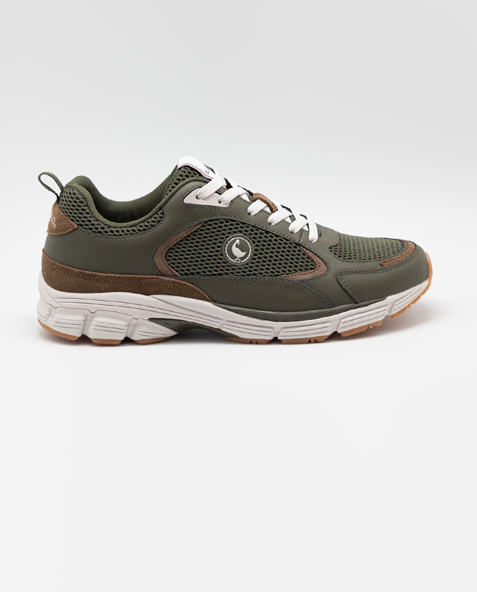 Khaki Retro Track Sneakers