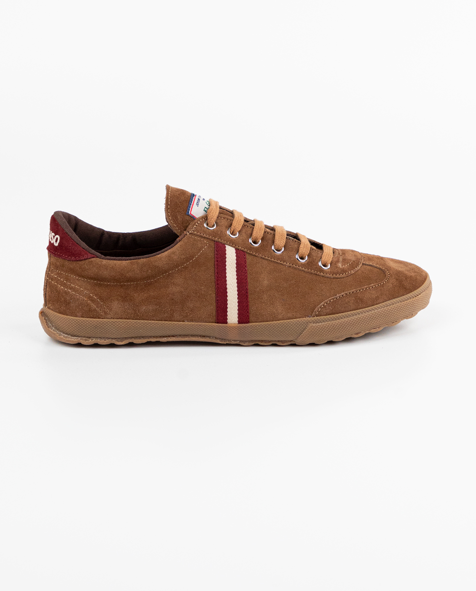 Brown suede match sneaker