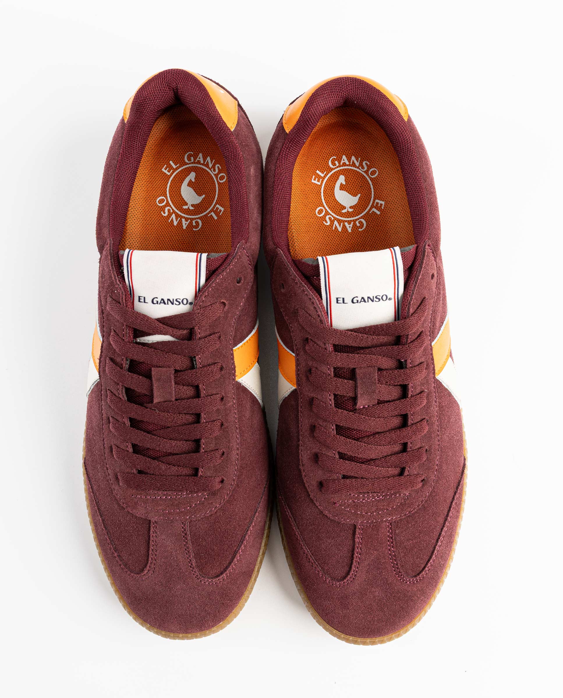 Tennis Années 70 Daim Grenat