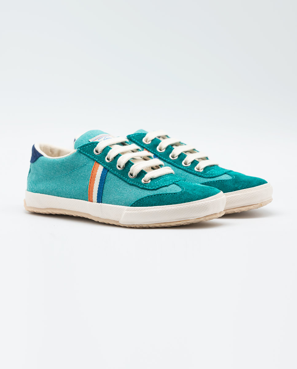 Petrol Washed Canvas Match Sneakers