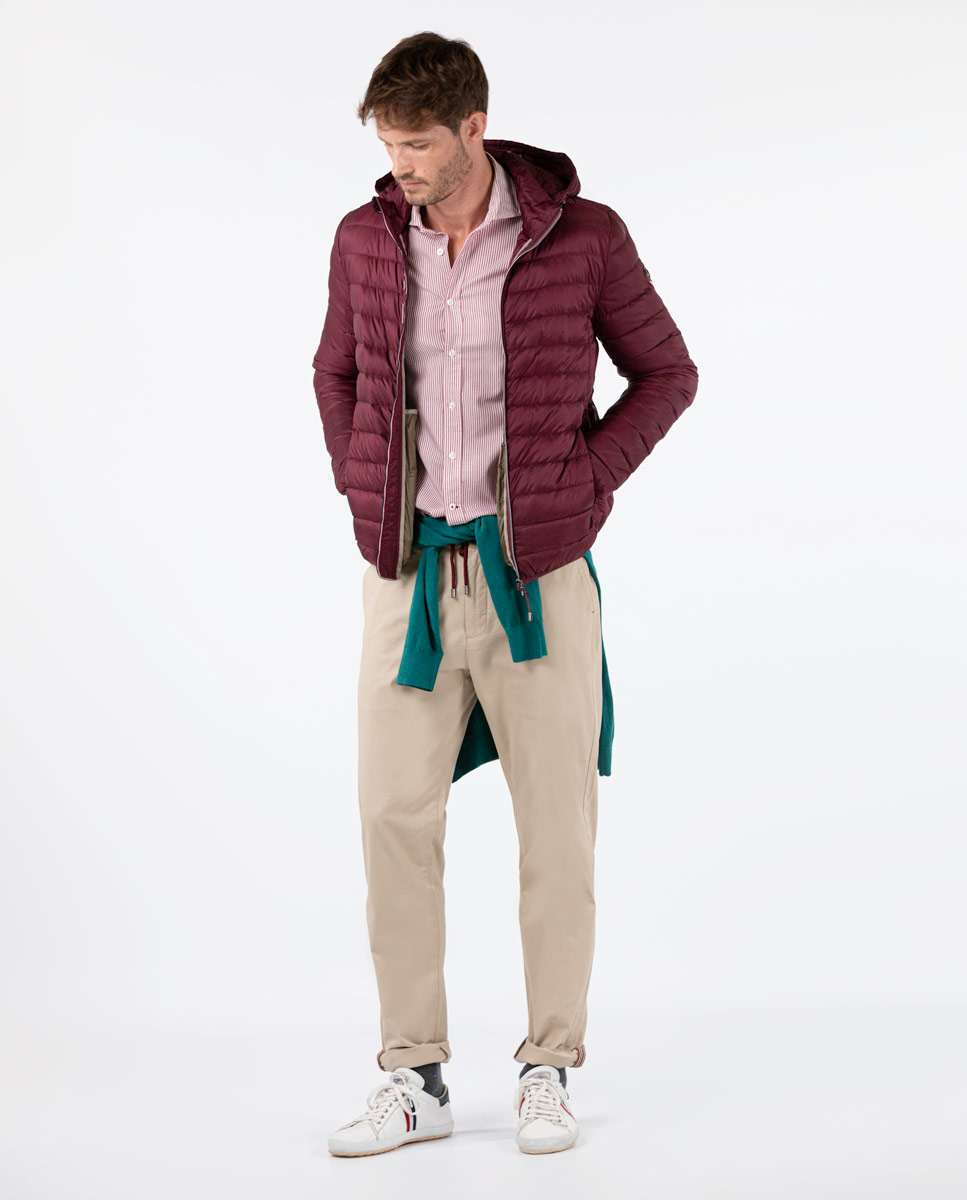 Chaqueta Plumas Granate