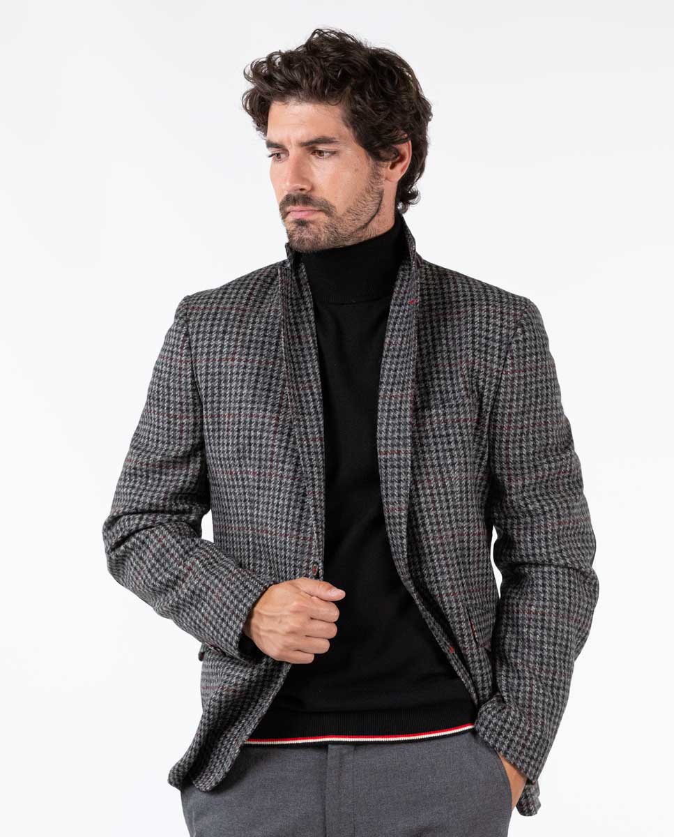 Americana Pata de Gallo Gris