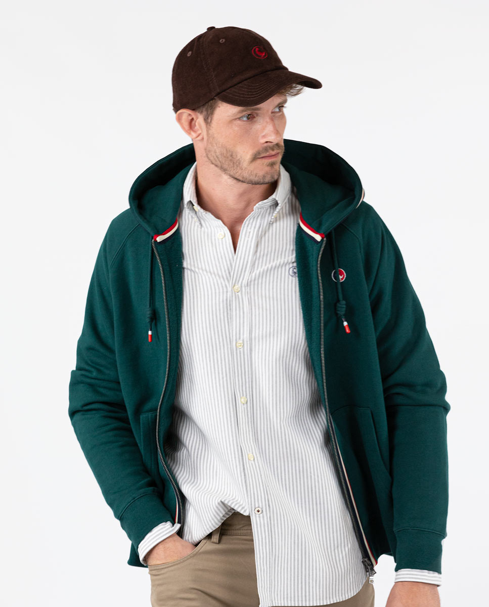 Canguro Zipper Verde Botella
