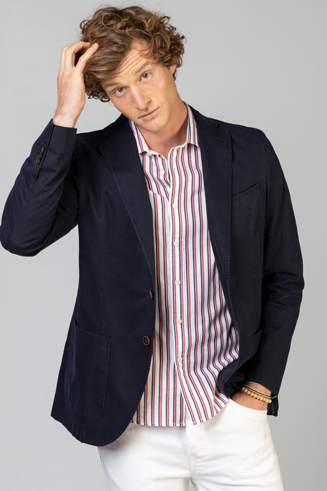 Veston Sergé Bleu Marine Sondrio