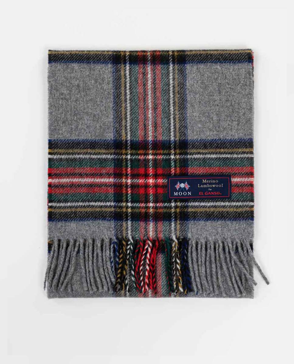 Bufanda Harris Tweed Lana Gris