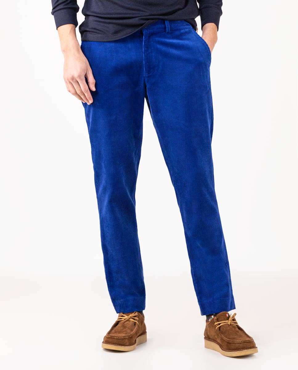 Pantalon Velours Bleue