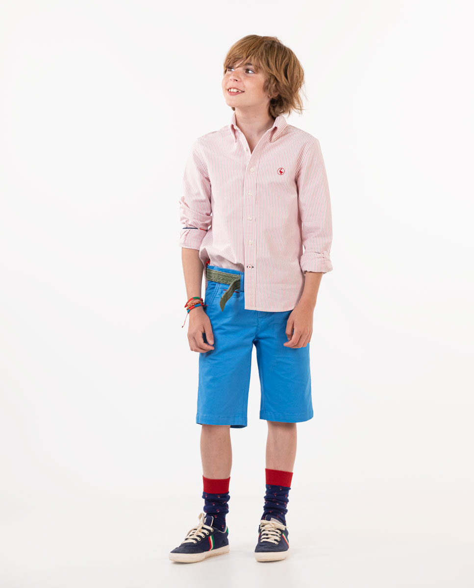 Red Striped Yale Shirt