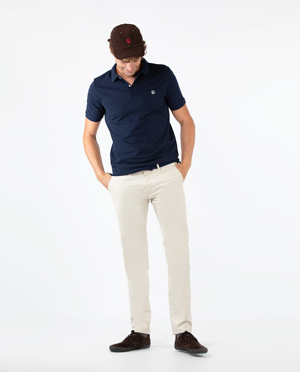 Polo Piqué Marino