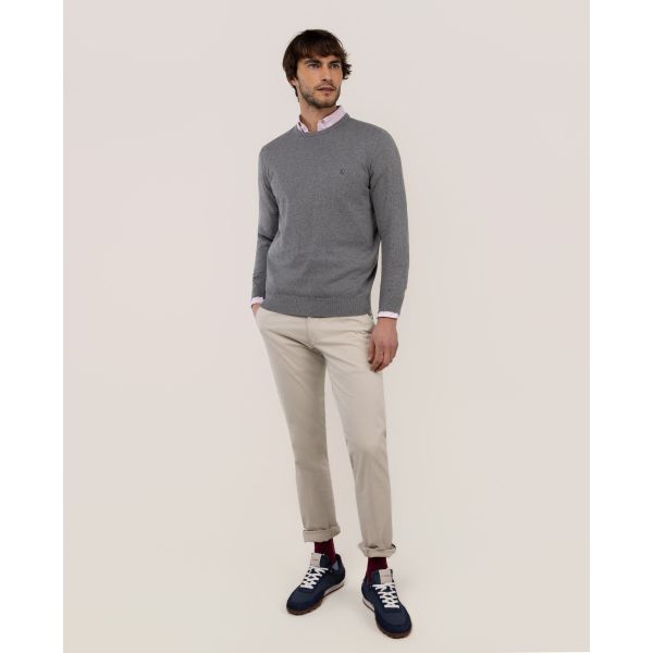 Pantalón Chino Básico Beige