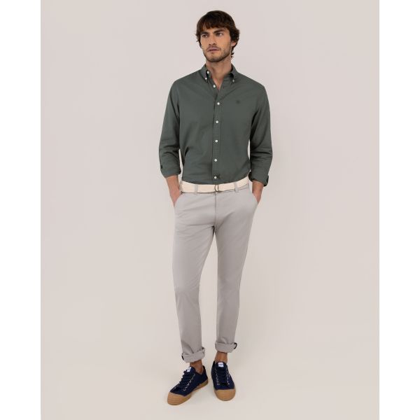 Pantalón Chino Básico Gris