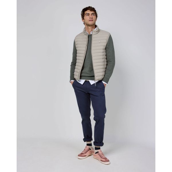 Chaleco Básico Acolchado Beige