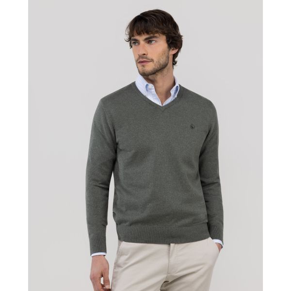 Jersey Cuello Pico Verde