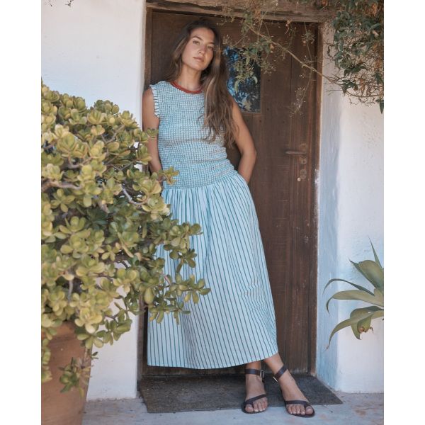 Vestido Valentina Elástico Rayas
