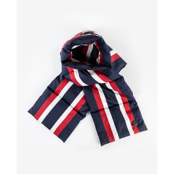 Écharpe Duvet Nylon Icon Lignes Verticales Marine