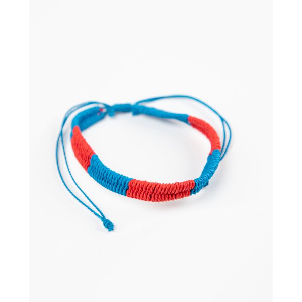 Dual-coloured Red Blue Bracelet