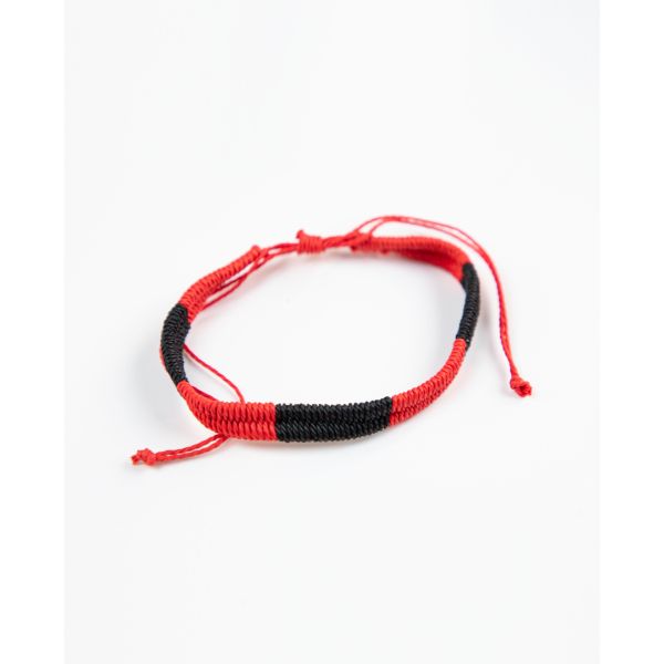 Armband Zweifarbig Rot Schwarz