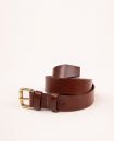 Brown Unlined Cowhide Belt  