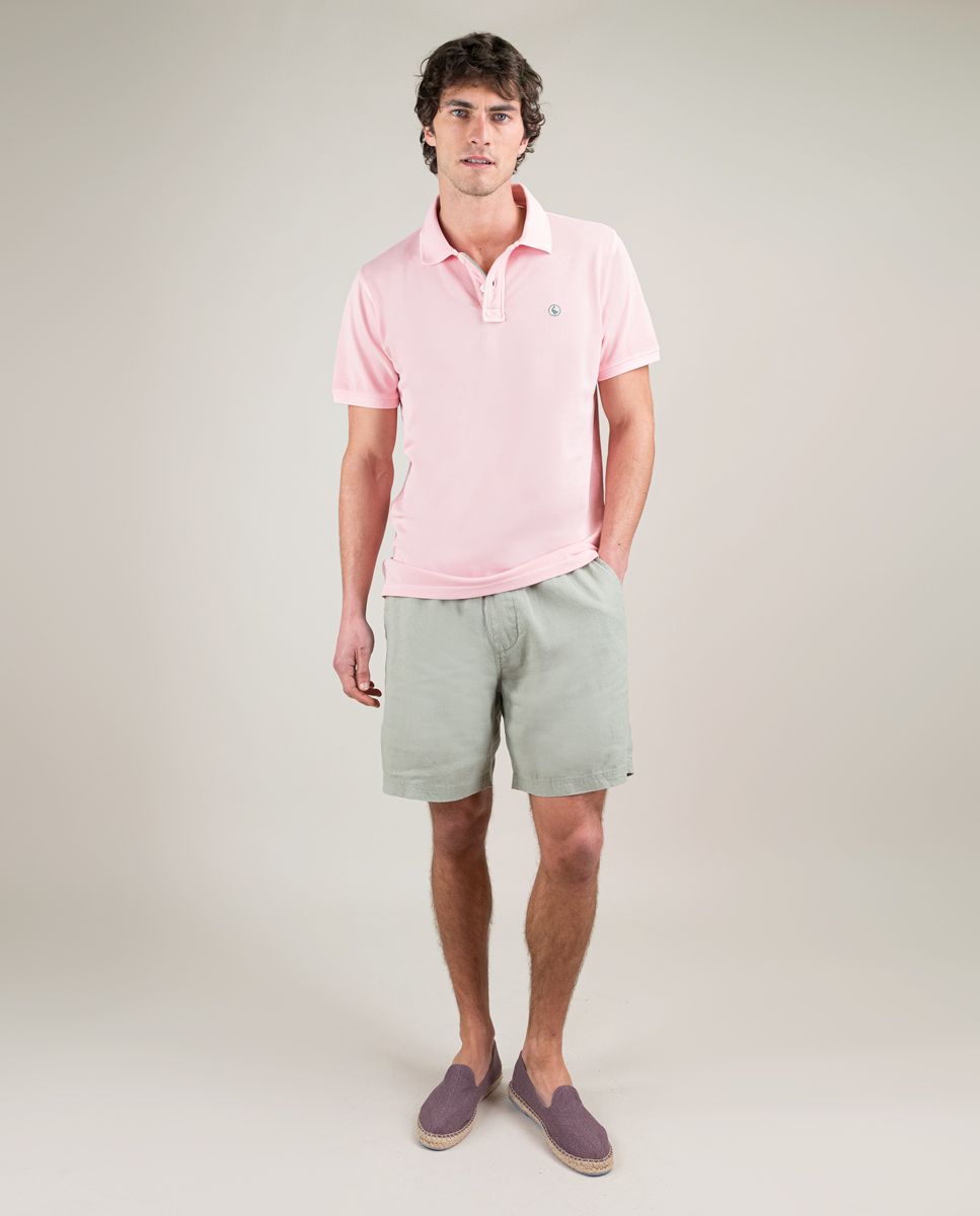 El Ganso® Polo Piqué Garment Dyed Rosa