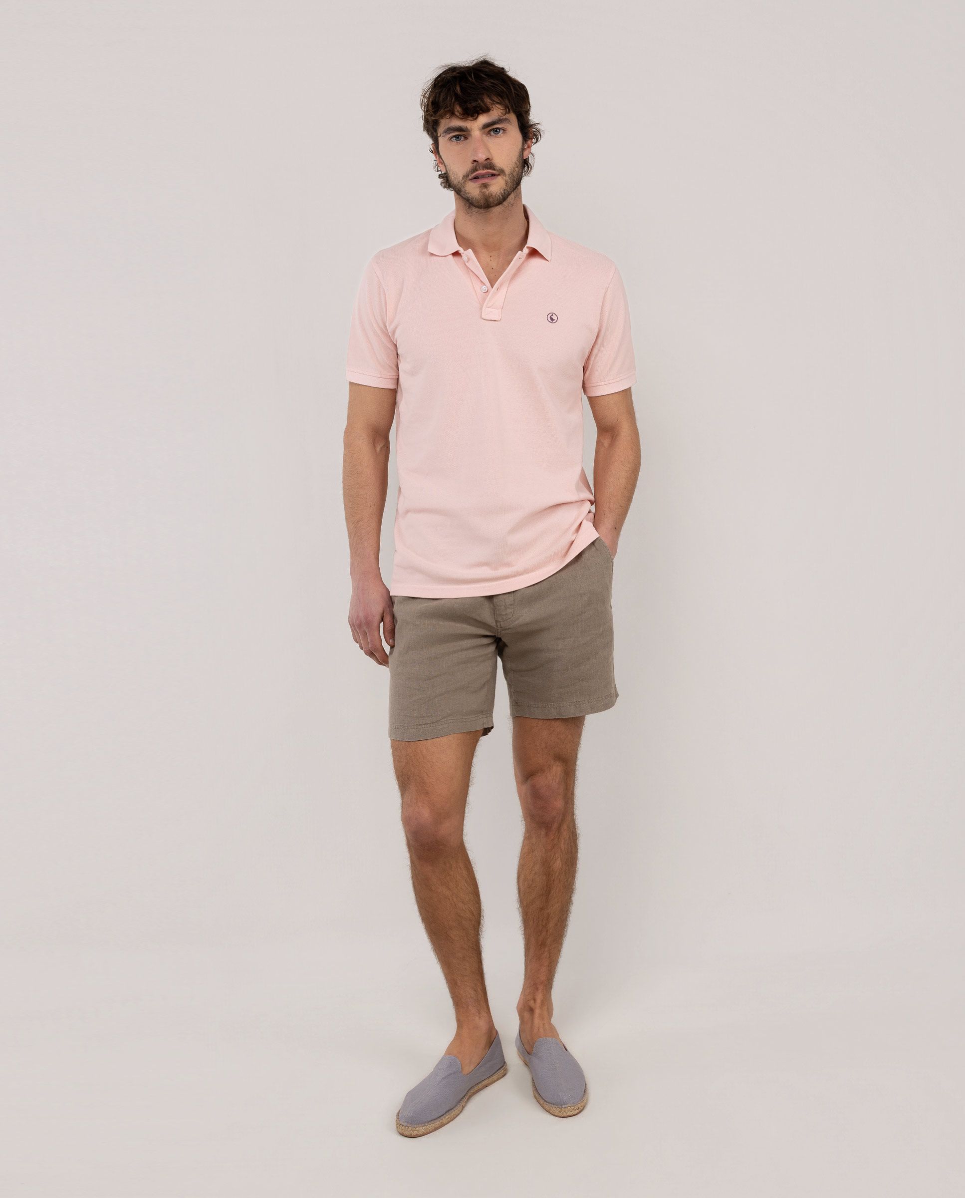 El Ganso® Polo Piqué Garment Dyed Rosa