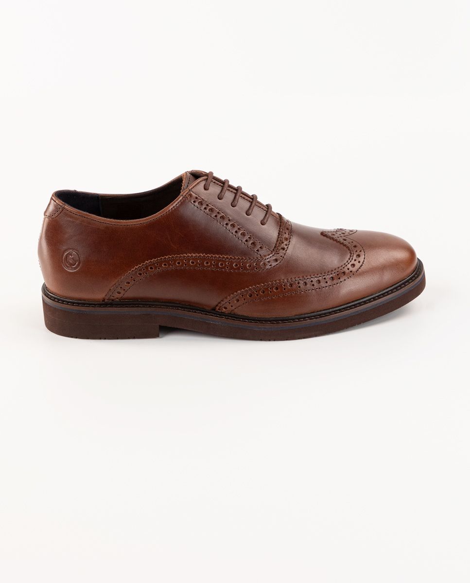 El Ganso® Brown Leather Oxford Shoes display picture 1