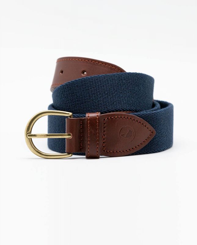Plain Navy Elastic Belt | El Ganso®