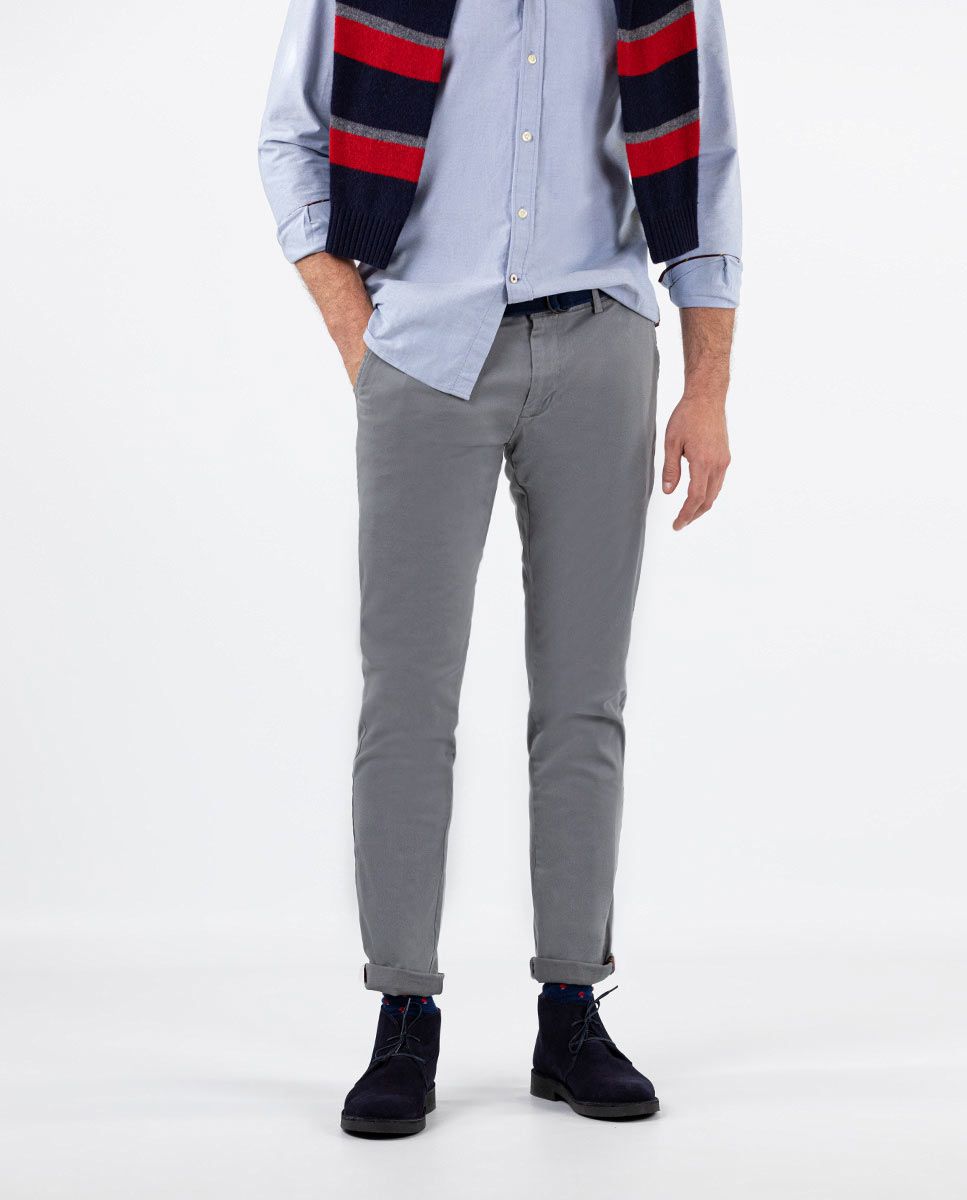 Pantalón Chino Gris | Moda Hombre | El Ganso®