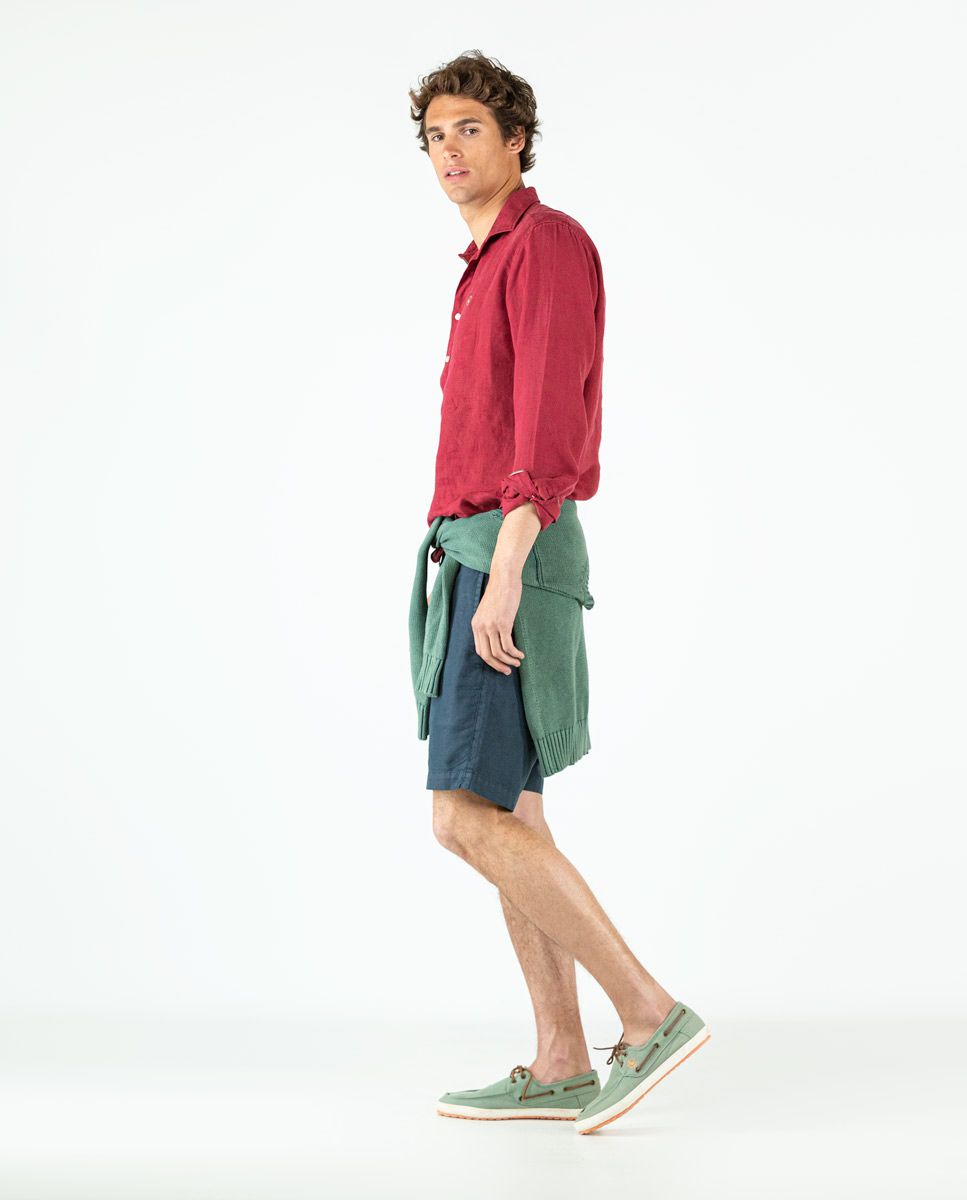 Ripley - POLERA EL GANSO ESTAMPADO CALCE REGULAR CUELLO POLO MANGA CORTA