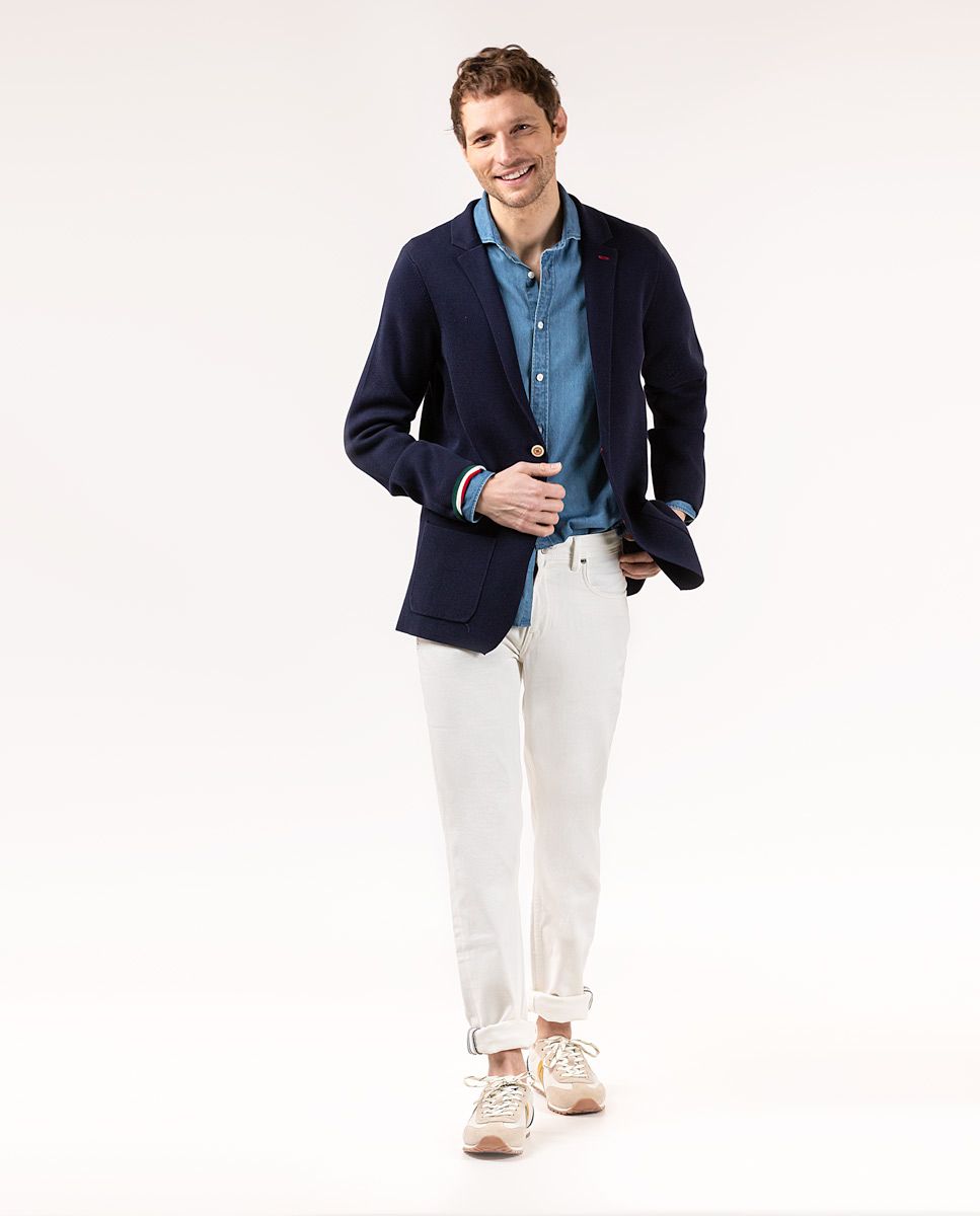 Navy Knit Blazer | El Ganso®