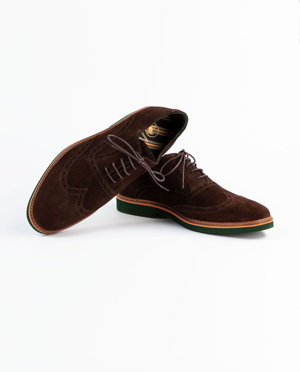 Zapato Oxford Ante Marrón | Moda Hombre | El Ganso®