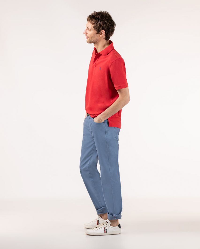 Blue 5-Pocket Trousers