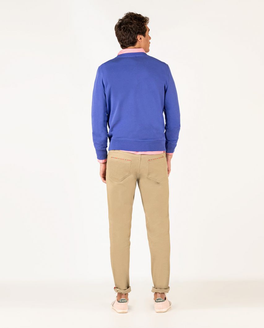 Beige 5-Pocket Trousers