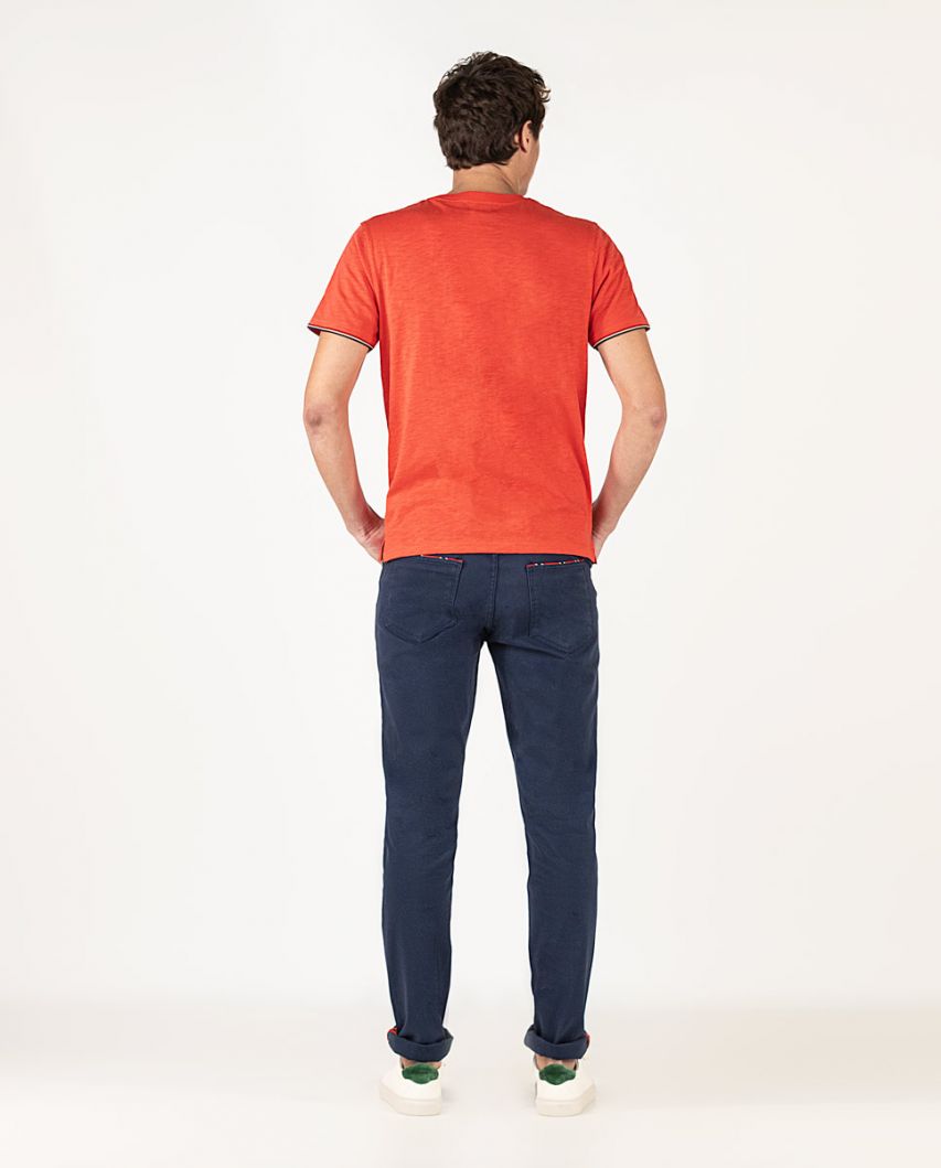 Navy 5-Pocket Trousers