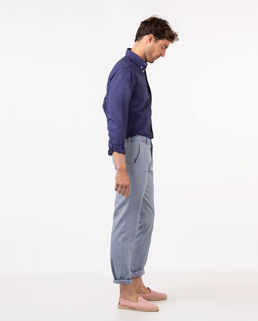 Oxford Blue Panama Trousers