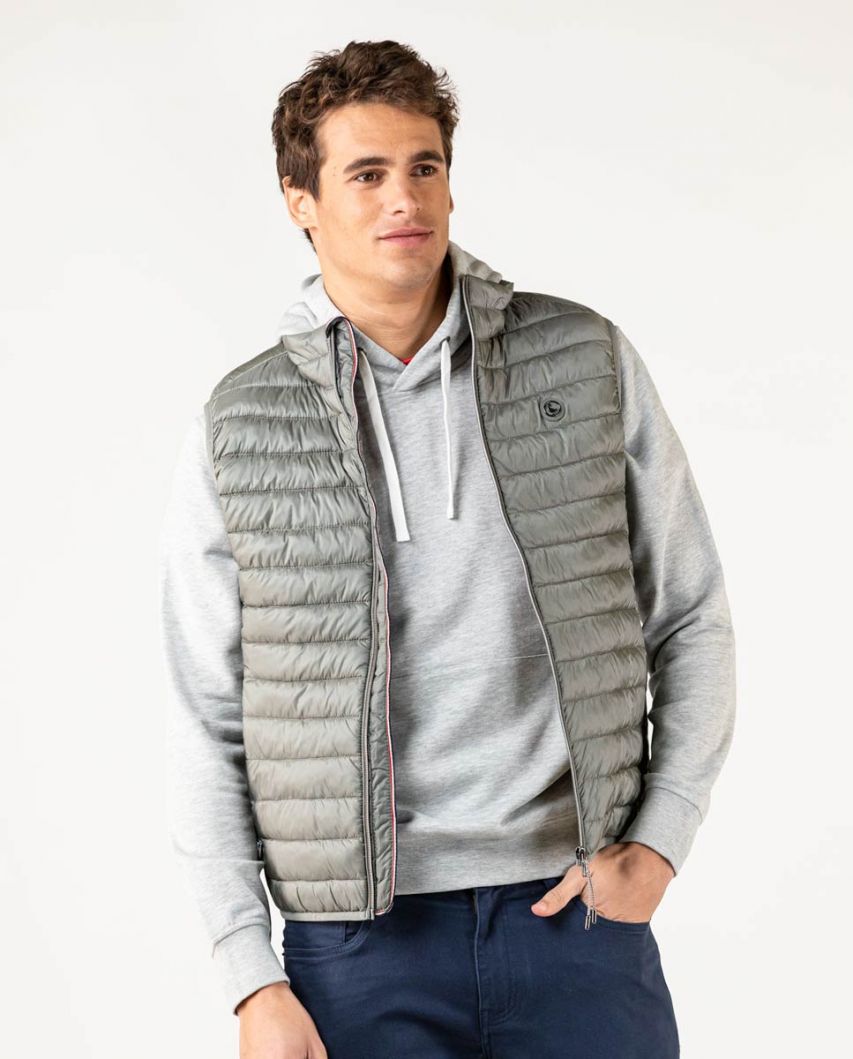 Basic Grey Quilted Vest