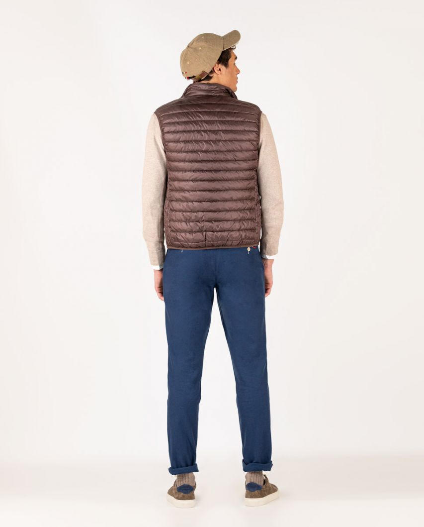 Basic Brown Quilted Vest