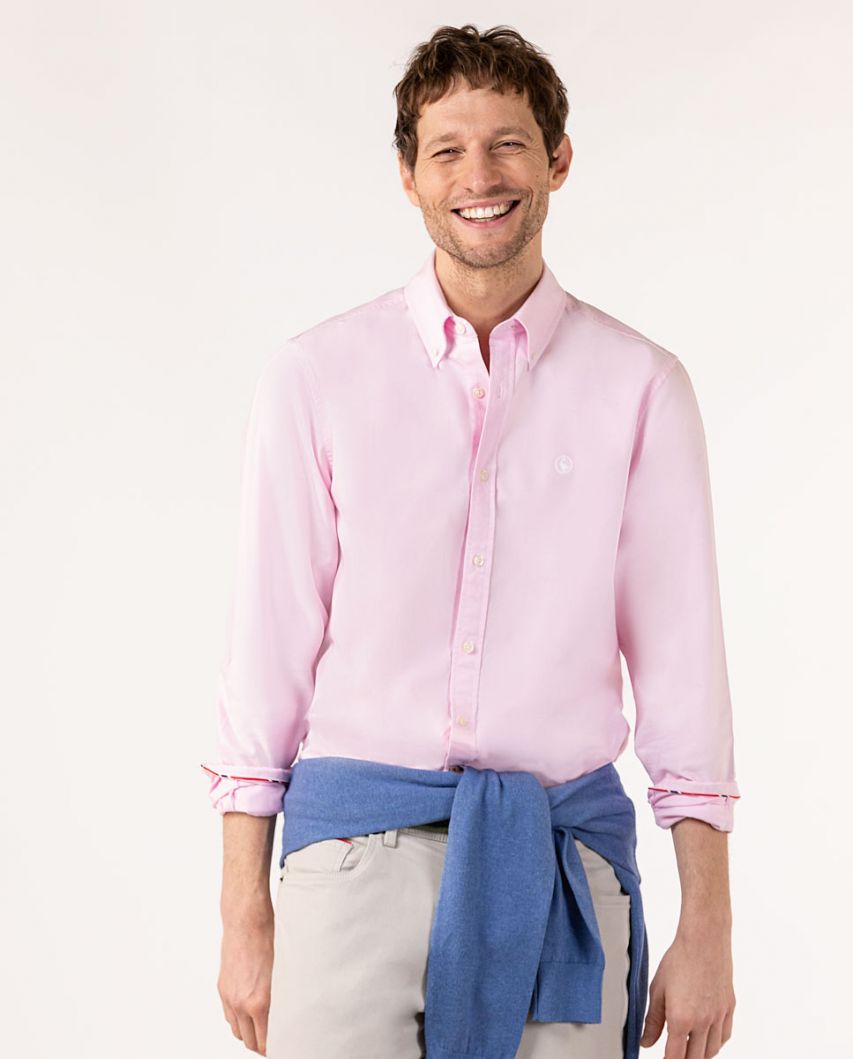 Plain Pink Oxford Shirt