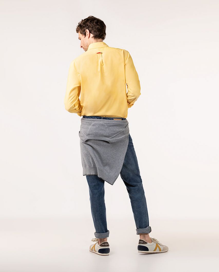 Plain Yellow Oxford Shirt