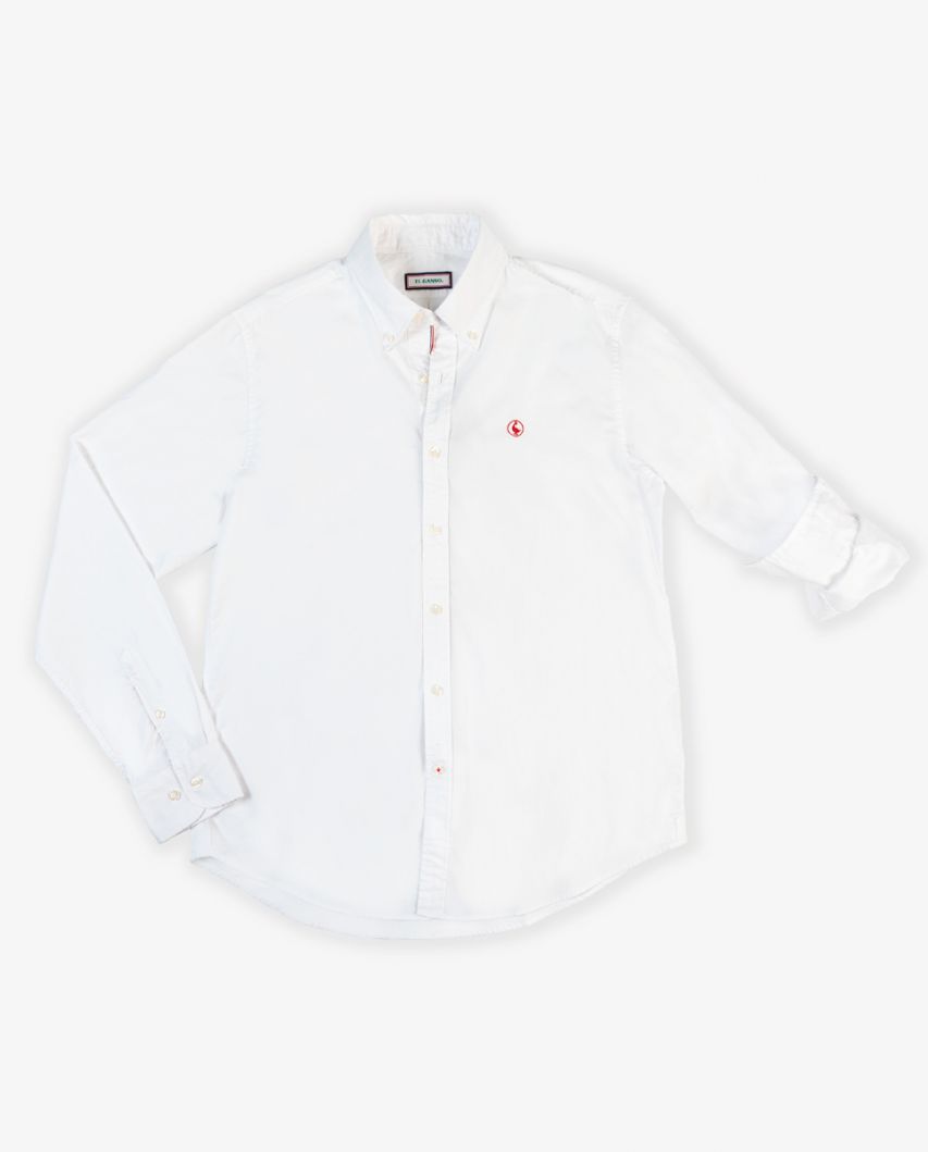 White Garment Dyed Shirt