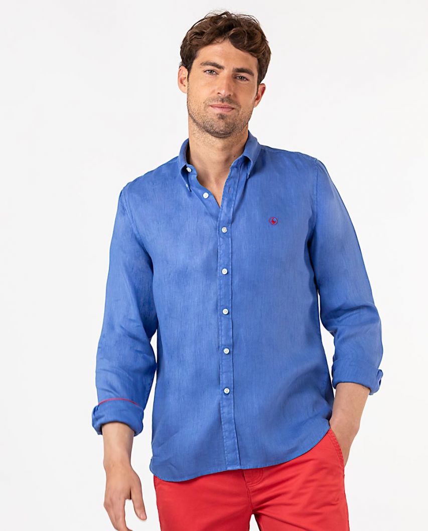 Klein Blue Linen Shirt