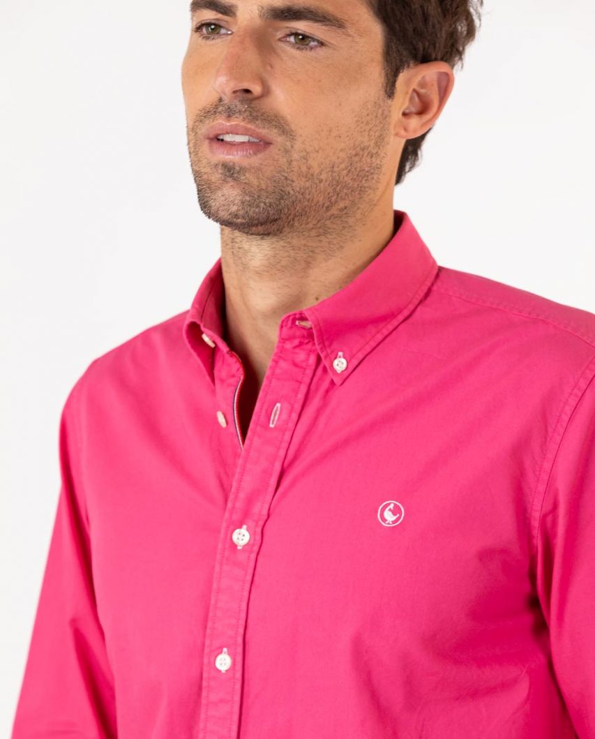 Cherry Garment Dyed Shirt