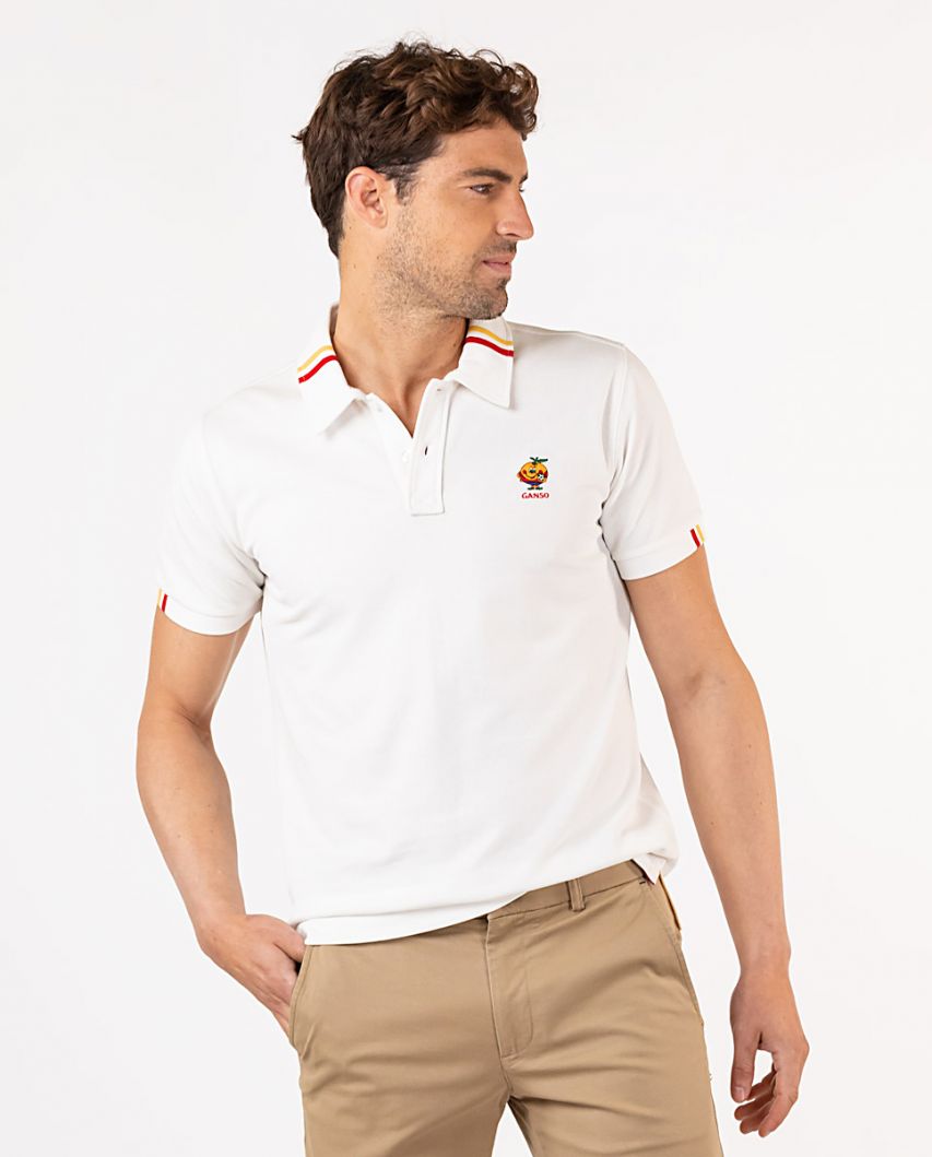 White Polo Shirt Naranjito National RSFF
